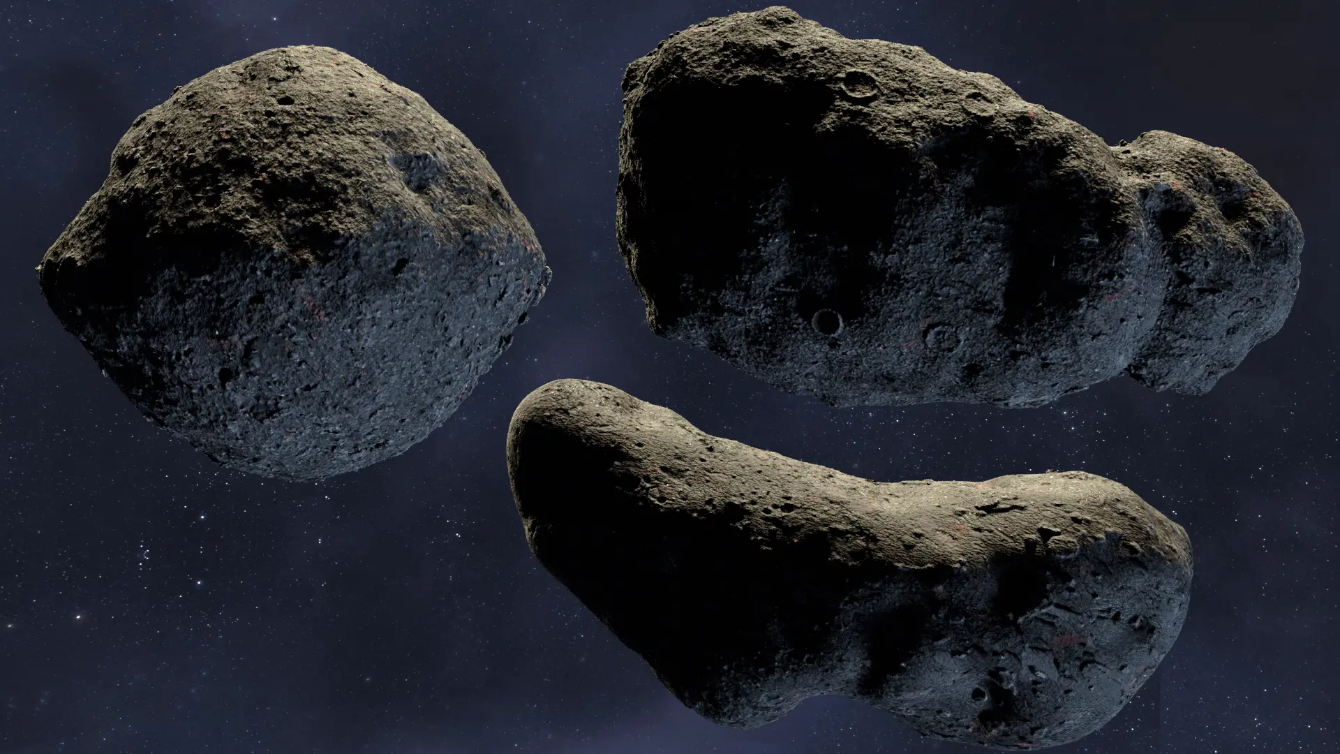 Procedural 3D Asteroid Surface Detail Synthesis