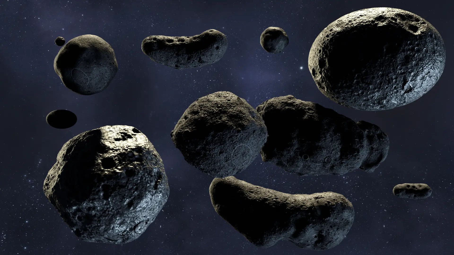 Procedural 3D Asteroid Model Synthesis
