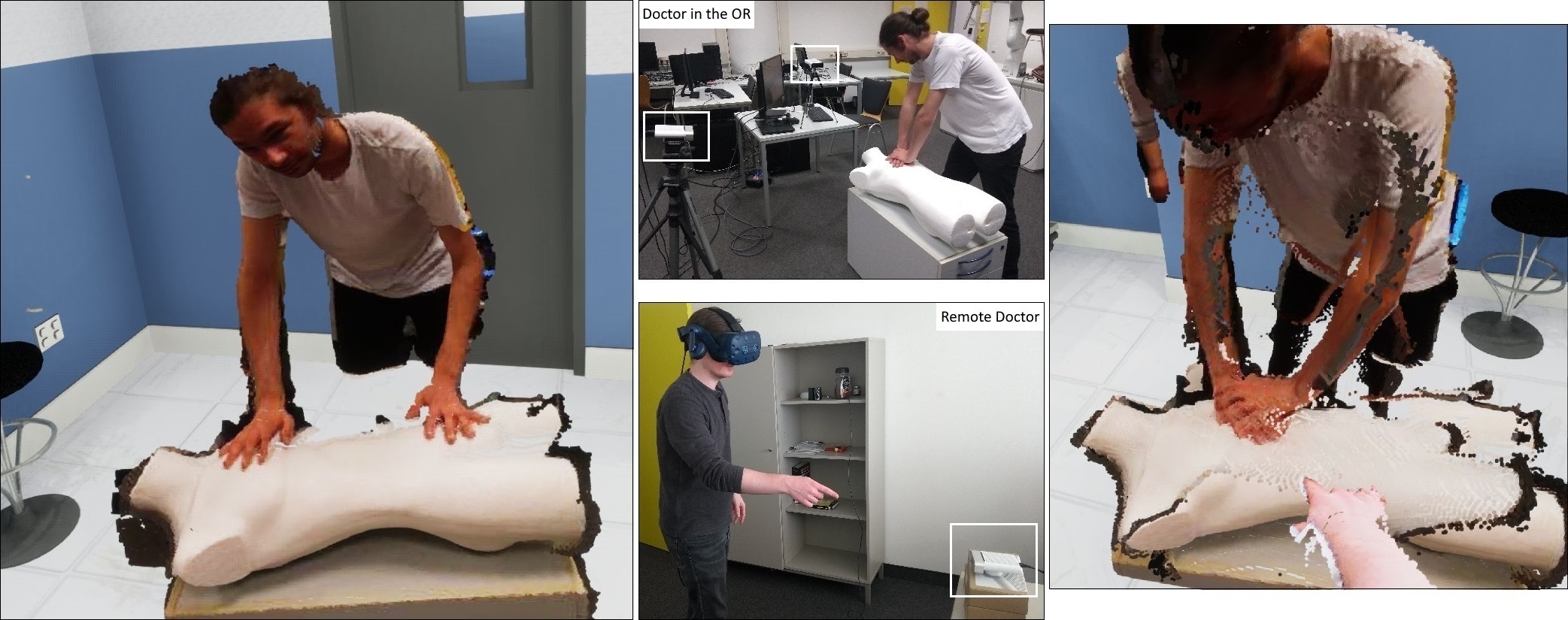 Evaluation of Point Cloud Streaming and Rendering for VR-based Telepresence in the OR