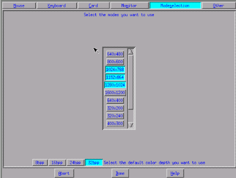 Aufl&ouml;sung und Farbtiefen