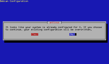 Warnung vor &Uuml;berschreiben einer bestehenden Konfiguration