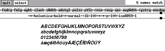 Schriften konfigurieren mit &raquo;xfontsel&laquo;