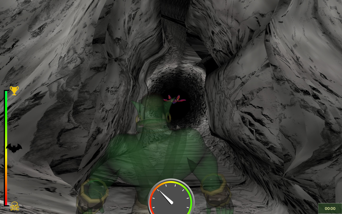 Figure 1: In-game screenshot of the final tunnel mesh.